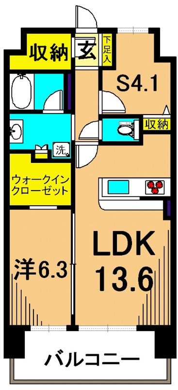 パークキューブ東品川 間取り図