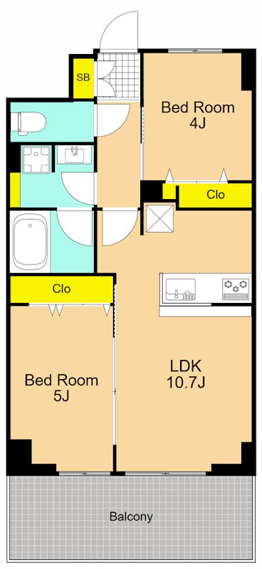 Iris南大井 309号室 間取り