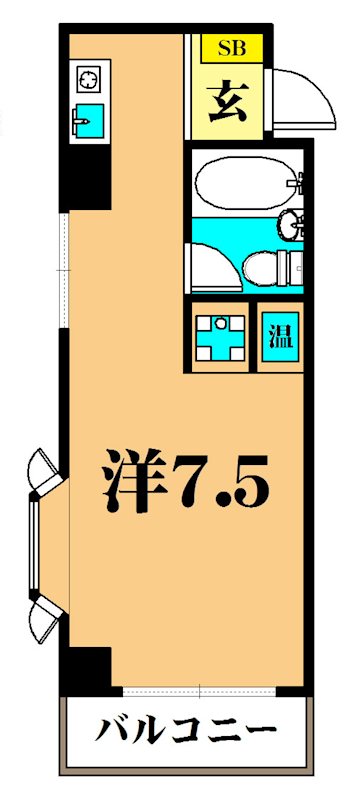 ハイム花房 201号室 間取り