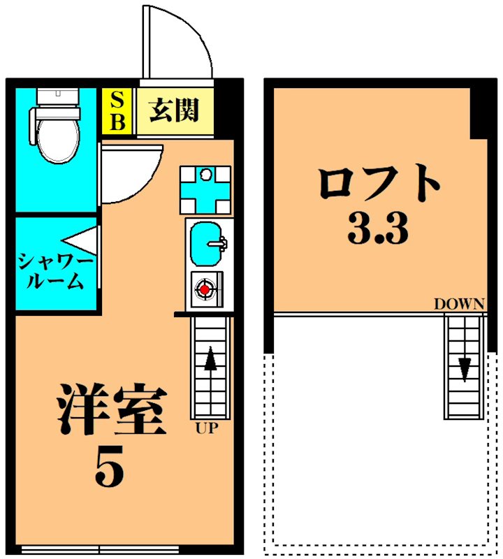 ハーモニーテラス大井Ⅱ 211号室 間取り