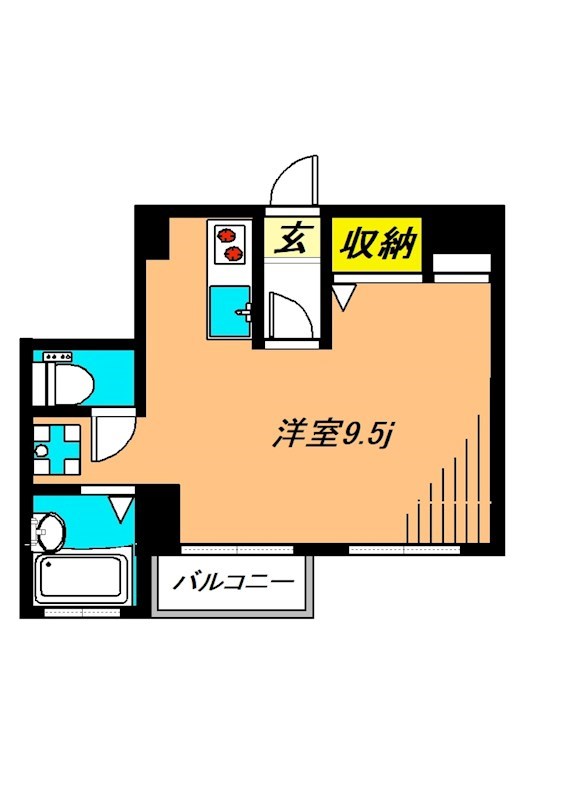 ステラK 4B号室 間取り
