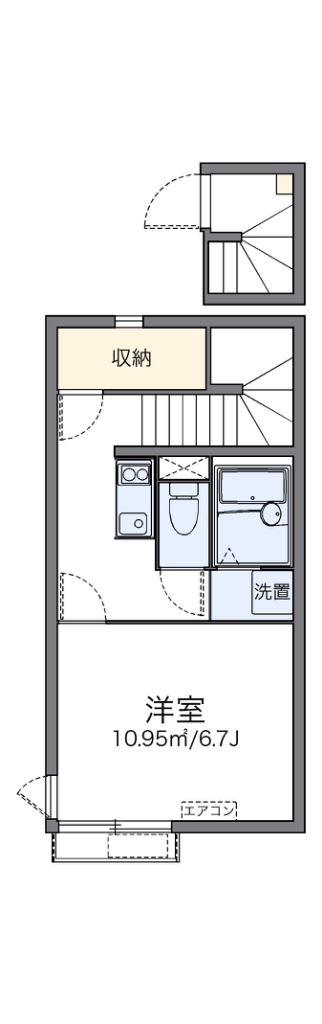 レオネクストドムス 201号室 間取り