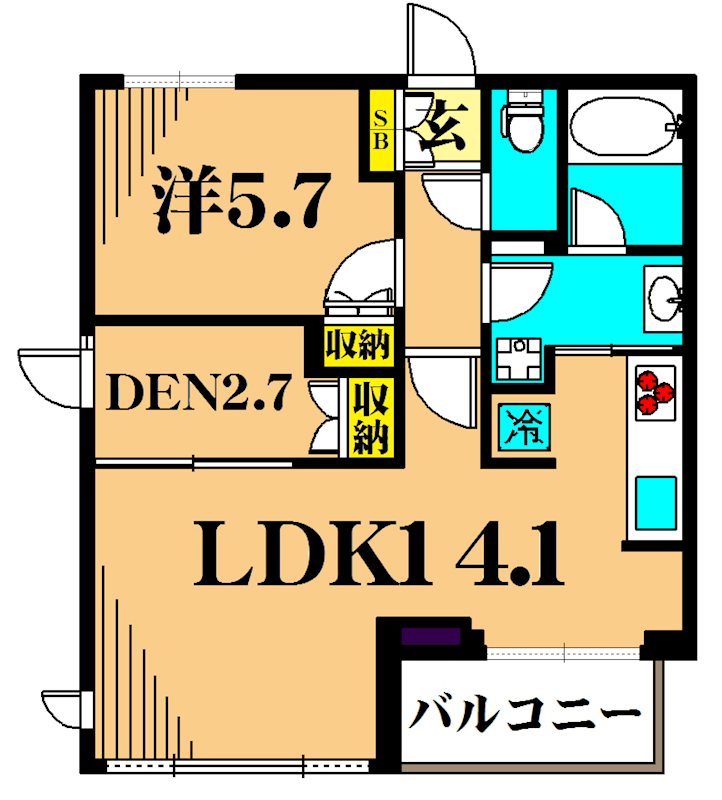 フレンシア玉川田園調布 206号室 間取り