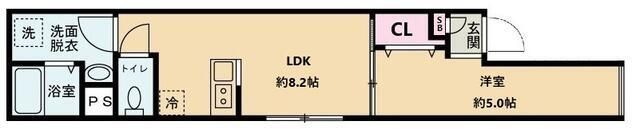 Kiiro武蔵小山 202号室 間取り