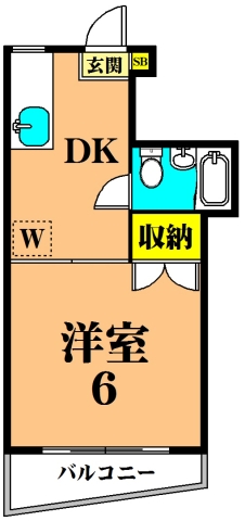 メイゾンヒロ 203号室 間取り