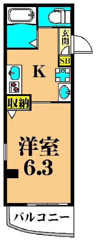 エスぺランサ池上 101号室 間取り