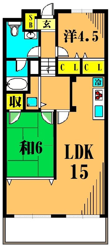 ユーズマンション  102号室 間取り