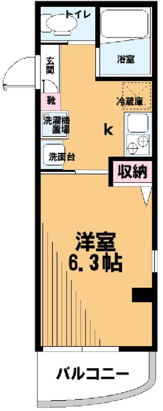 エスペランサ池上 203号室 間取り