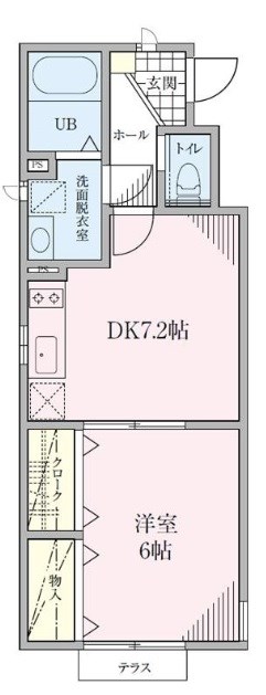 ブランジュール 102号室 間取り