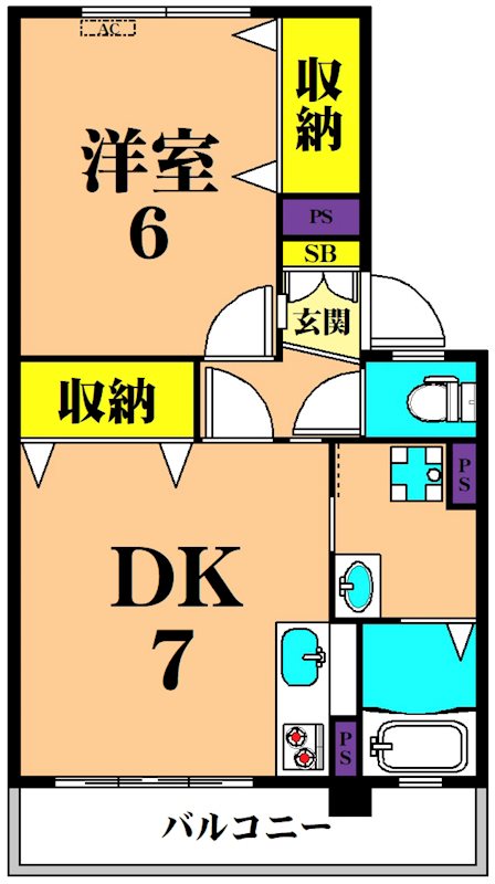 203号室 間取り