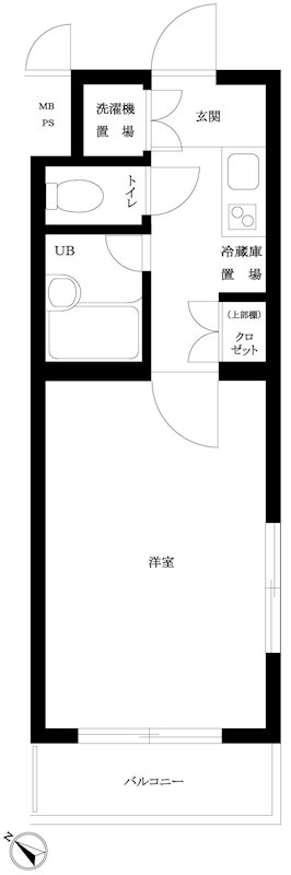 ルーブル戸越公園弐番館 301号室 間取り