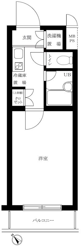 ルーブル戸越公園弐番館 202号室 間取り