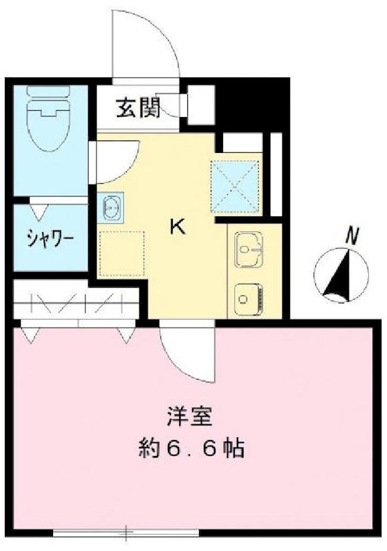 THE ROOM'S西大井 101号室 間取り