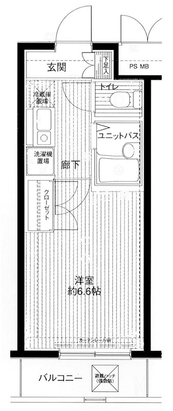 メインステージ目黒南 702号室 間取り