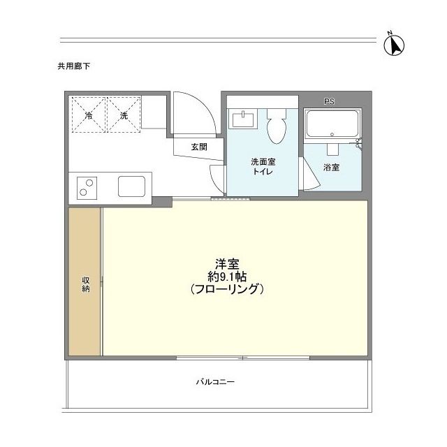 ペリドットＭＩＫＩ 301号室 間取り