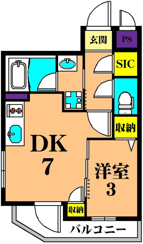 ALLURE武蔵小山  101号室 間取り