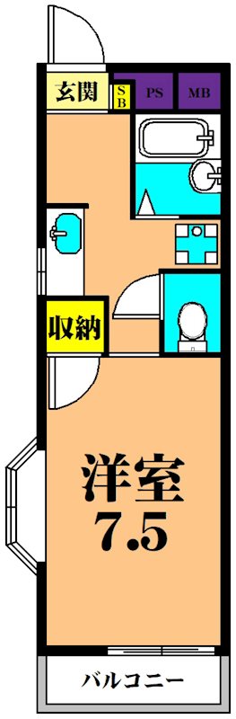 ドミール奥沢 101号室 間取り