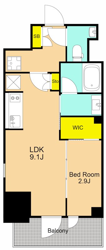 ザ・パークハビオ大森山王 1501号室 間取り