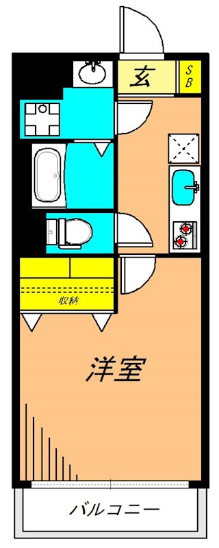 Stella 202号室 間取り