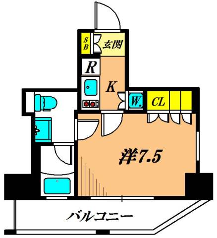 レジデンス大森 605号室 間取り