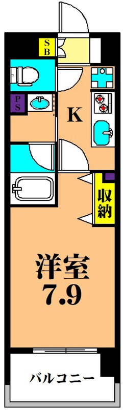 ケンジントンマンション大森WEST 806号室 間取り