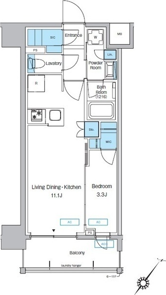 プレディアコート大森山王 902号室 間取り