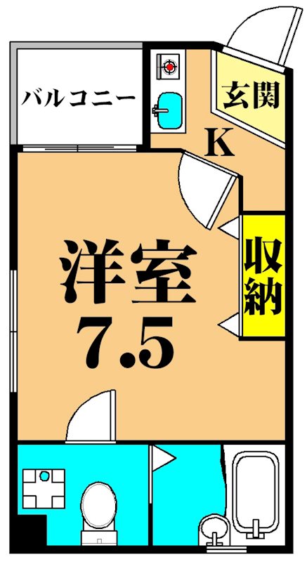 リバーストーン五反田 202号室 間取り
