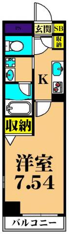 ワイズコート 301号室 間取り