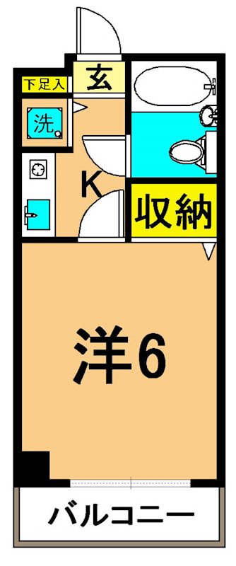 大井町タウンハウス 101号室 間取り
