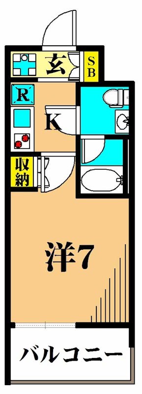 カスタリア大井町 904号室 間取り