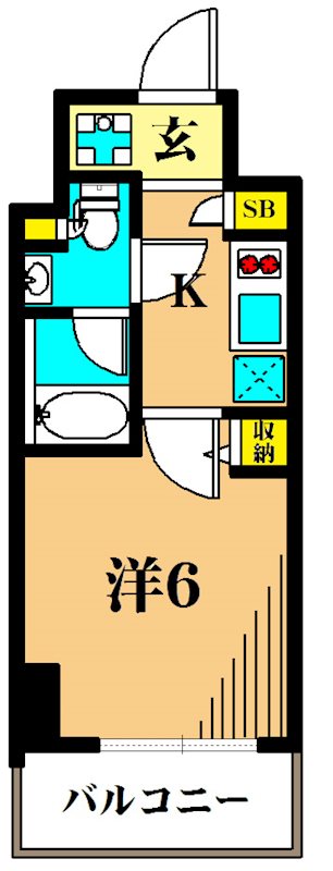 アーバネックス大井仙台坂 603号室 間取り