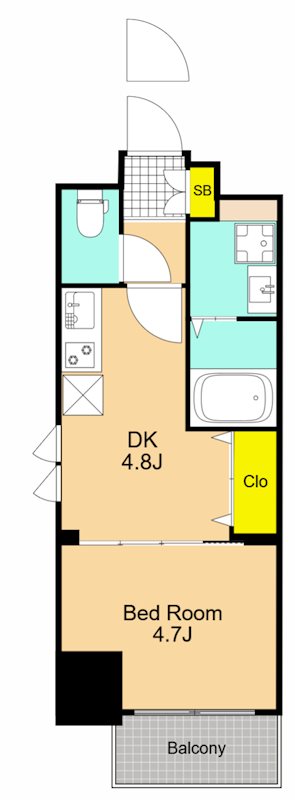 エスティメゾン大森  401号室 間取り