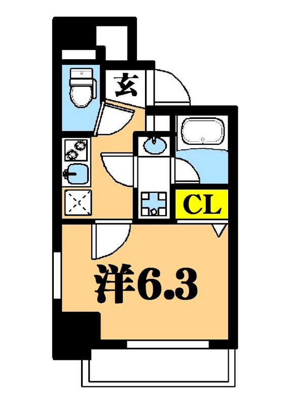 BluRock東品川 704号室 間取り