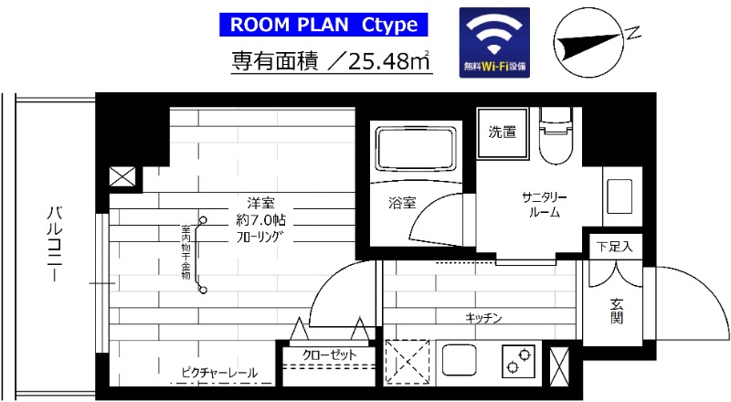 グランドコンシェルジュ大森 402号室 間取り