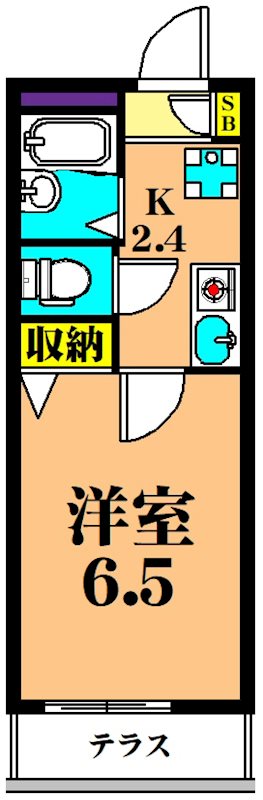 サンライズ西大井 105号室 間取り