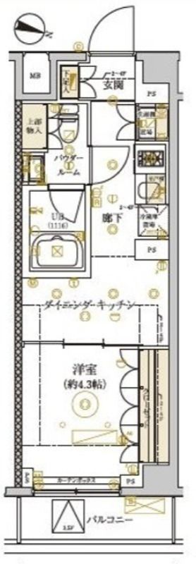 ドムス・スタイル武蔵小山 306号室 間取り