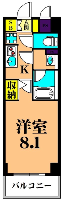 エルフォルテ品川サウスシティ 404号室 間取り