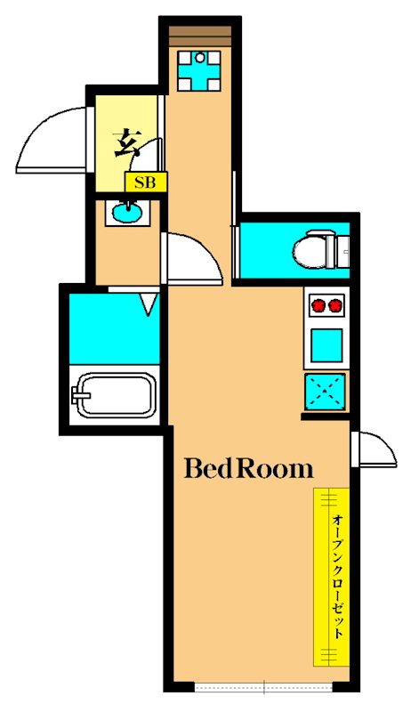 プラティーク品川大井町 202号室 間取り