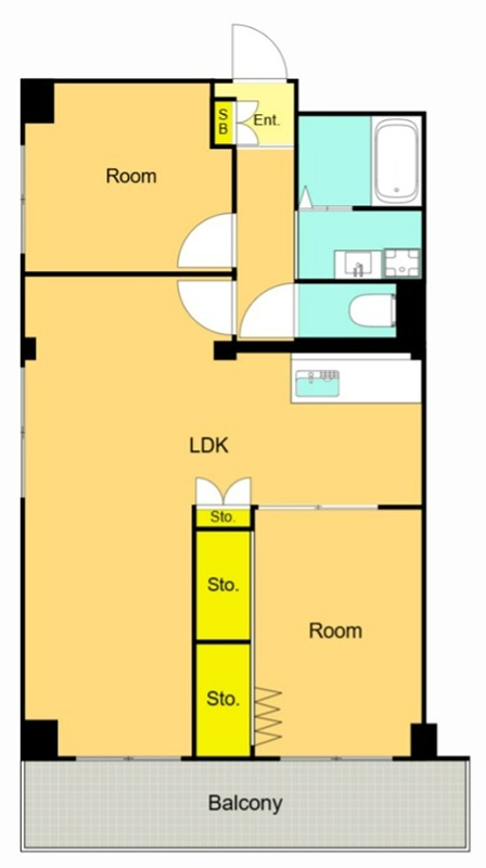 大森ハイツ 407号室 間取り