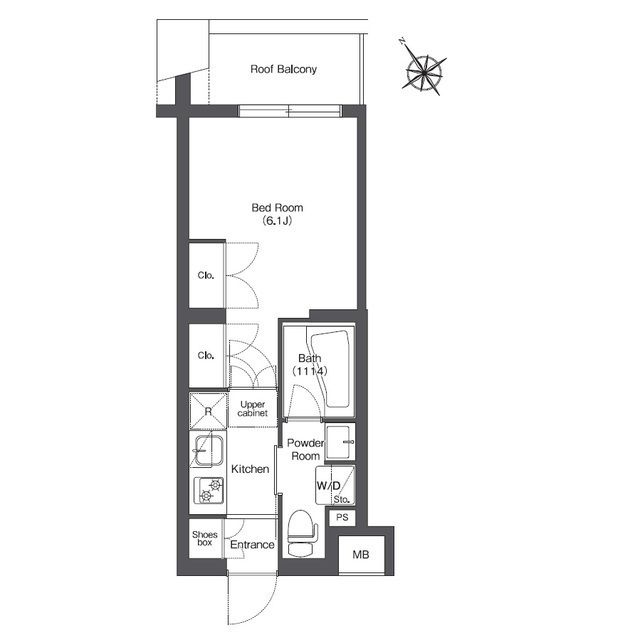 コンフォリア不動前 402号室 間取り