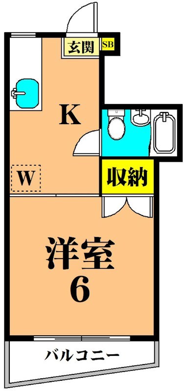 メイゾンヒロ 203号室 間取り