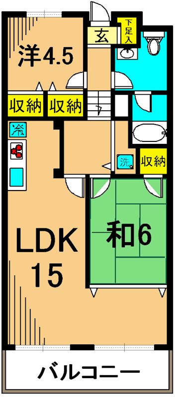 ユーズマンション 102号室 間取り