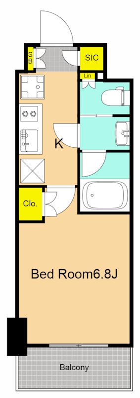 ザ・パークハビオ西大井 403号室 間取り