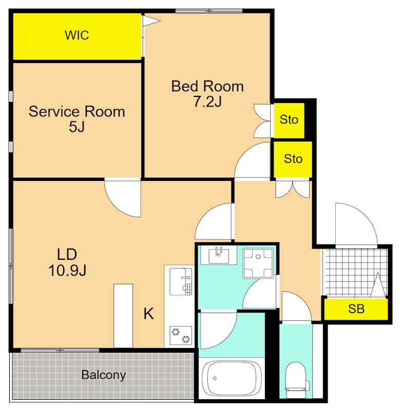 カーサベルーデ 402号室 間取り