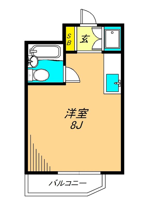 パールハイツ 202号室 間取り