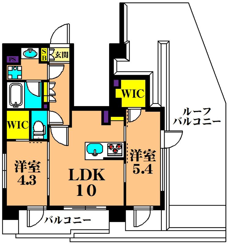 ブランシエスタ品川大井町パークエッジ 701号室 間取り