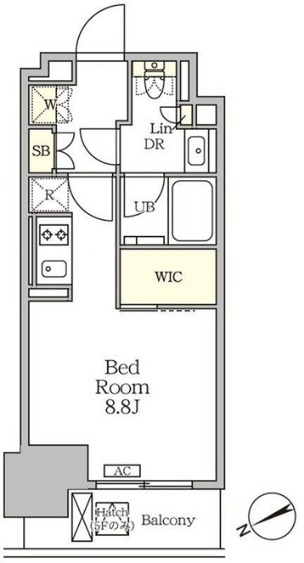 ザ・パークハビオ大森山王 1007号室 間取り