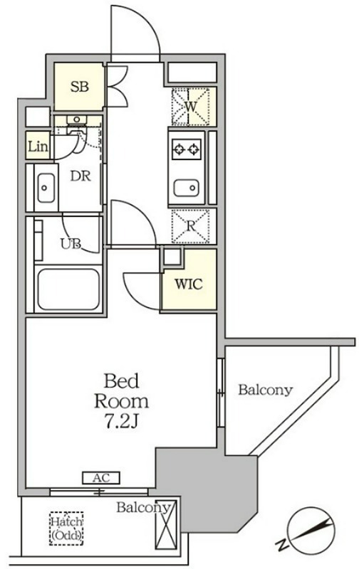 ザ・パークハビオ大森山王 1008号室 間取り