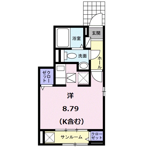 メゾン　ハルナ 101号室 間取り