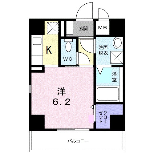 アーバンフォレスト 506号室 間取り